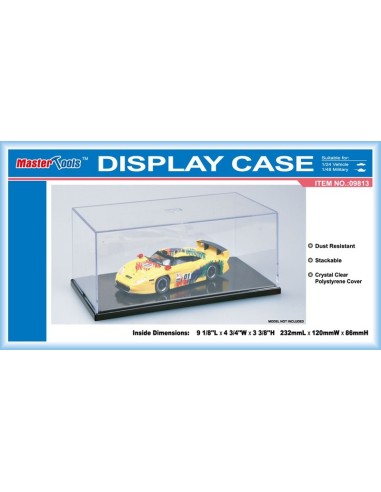 Plastic Transparent Case for 1:24 car -120x232x86m