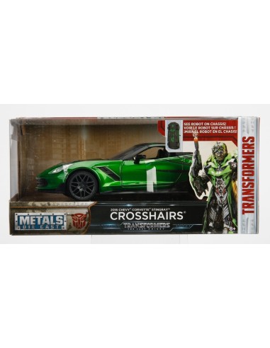 1:24 Transformers 5 2016 Corvette Crosshairs Green