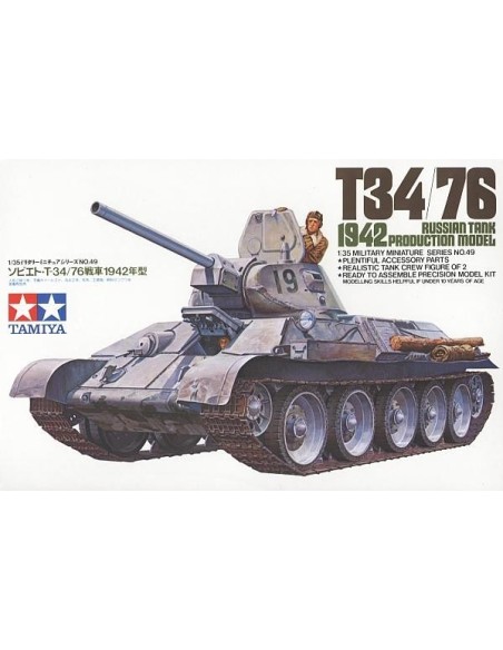 1:35 Russian Tank T34/76 1942 Production model