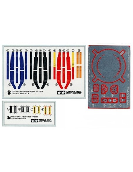 1:20 Seatbelts -Formula 1 Seat Belt Set F