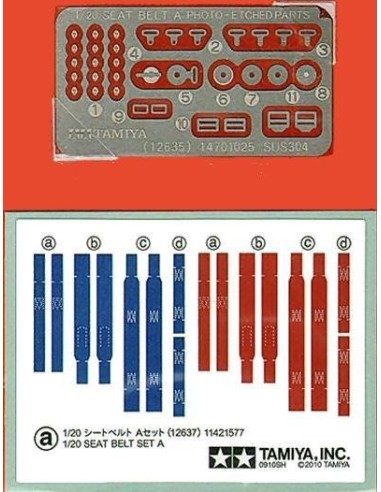 1:20 Seatbelts-Formula 1 Seat Belt Set A