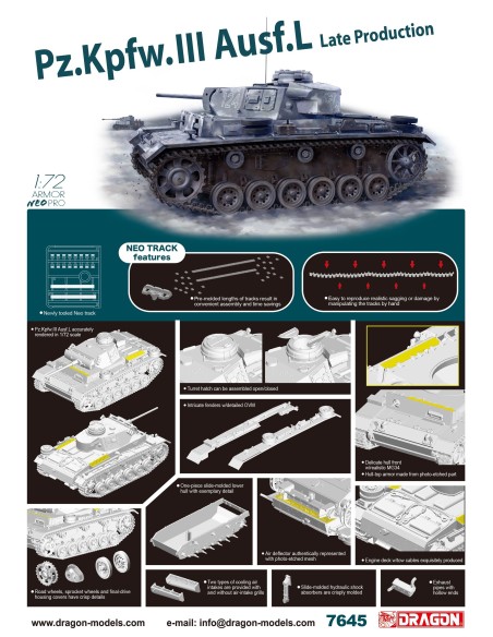 1:72 PZKPFW III AUSF L LATE PROD W/NEO TRACK