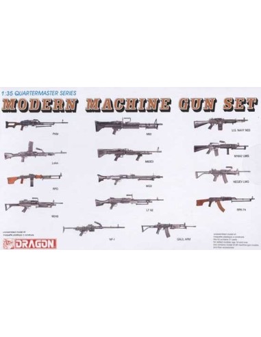 1:35 Modern Machine Gun Set