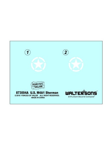 1:72 U.S. M4A1 Sherman model kits