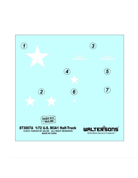 1:72 U.S. M3A1 Half-truck model kits
