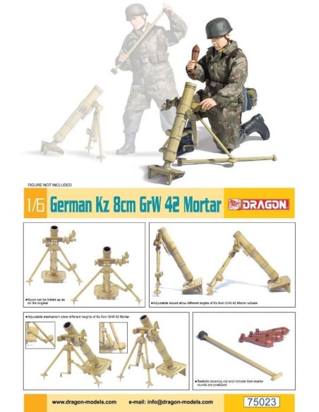 1:6 German Kz 8cm GrW 42 Mortar