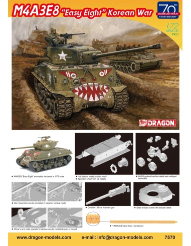 1:72 M4A3E8 -EASY EIGHT- KOREAN WAR -70TH ANNIVER