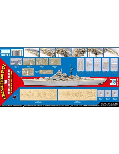 1:350 BISMARCK 1941 set de mejora