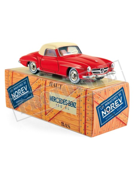 1:43 Mercedes-Benz 190 SL 1956 - Rouge & Ivoire