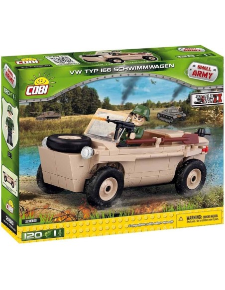 120 PCS SMALL ARMY VW 166 SCHWIMMWAGEN