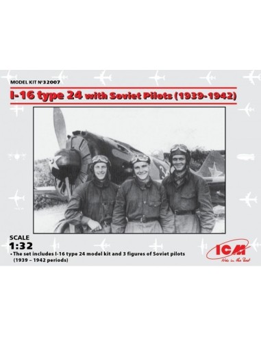 1:32 I-16 Type 24 with Soviet Pilots (1939-42) Lim