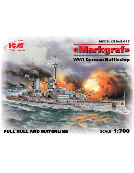 1:700 Markgraf (full hull & waterline) WWI German