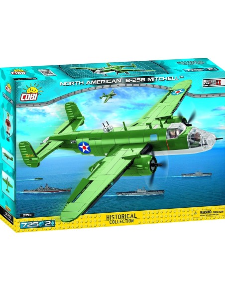 725 PCS HC WWII NORTH AMERICAN B-25 MIT