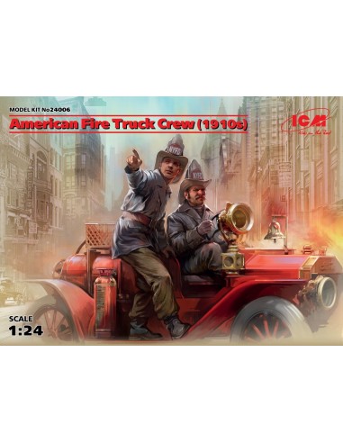 1:24 American Fire Truck Crew (1910s) -2 fig