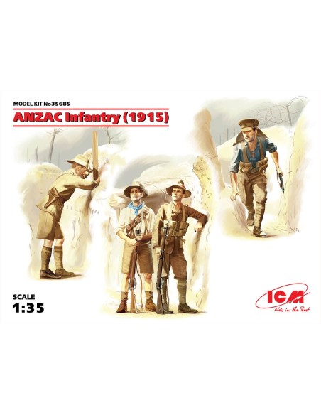 1:35 ANZAC Infantry (1915) -4fig-