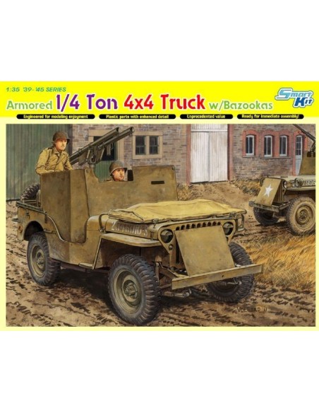 Armored 1/4 Ton 4x4 Truck w/Bazookas