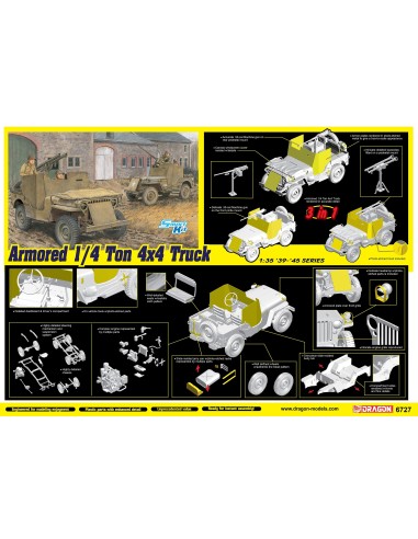 1:35 Armored 1/4-Ton 4x4 Truck w/.50-cal