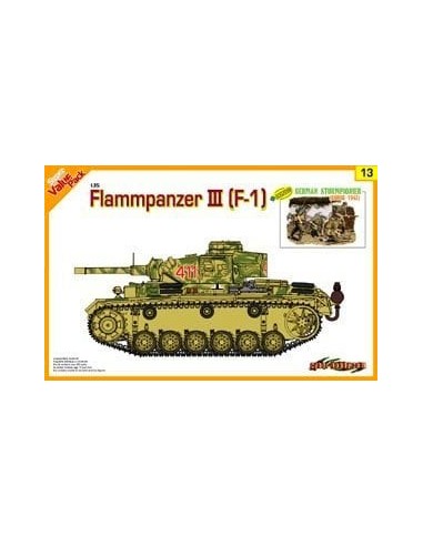 1:35 Flammpanzer III + Bonus German Sturmpionier