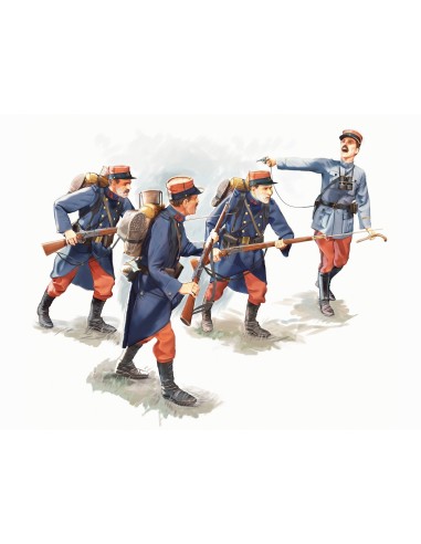 1:35 French Infantry (1914) (4 figures)