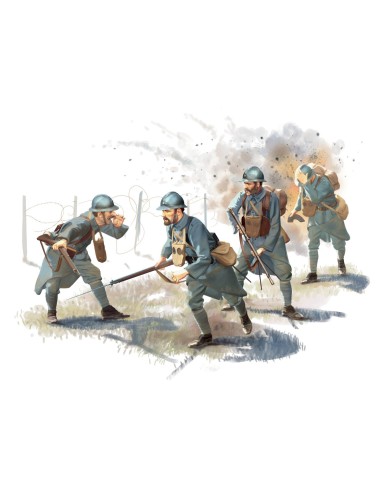 1:35 French Infantry 1916 -4 fig