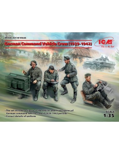 1:35 German Command Vehicle Crew (1939-1942)-4fig