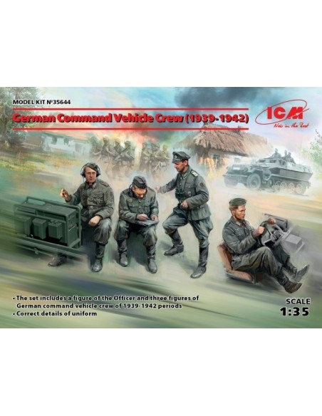 1:35 German Command Vehicle Crew (1939-1942)-4fig