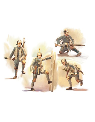 1:35 German Sturmtruppen (1918) (4 figures)  