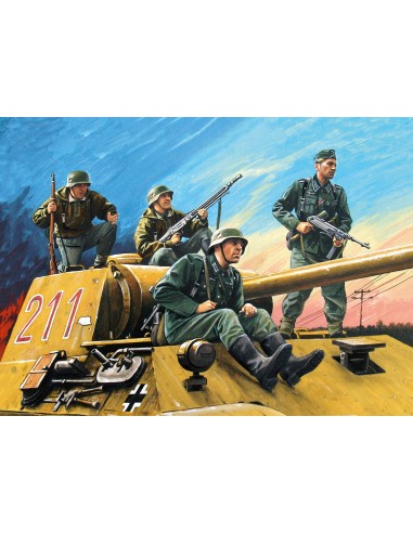 1:35 German Tank Riders (1942-1945),  (4 figures)