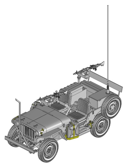 1:35 IDF 1/4-Ton 4x4 Truck w/MG34 Machine Guns