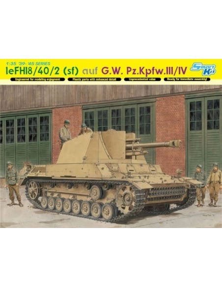 1:35 IeFH18/40/2(Sfl) Auf GW Pz.III/IV +Crew