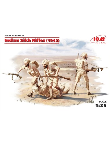 1:35 Indian Sikh Rifles (1942) (4 figures)