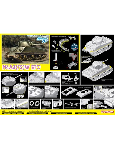 1:35 M4A3(75)W ETO w/Magic Track -Smart kit