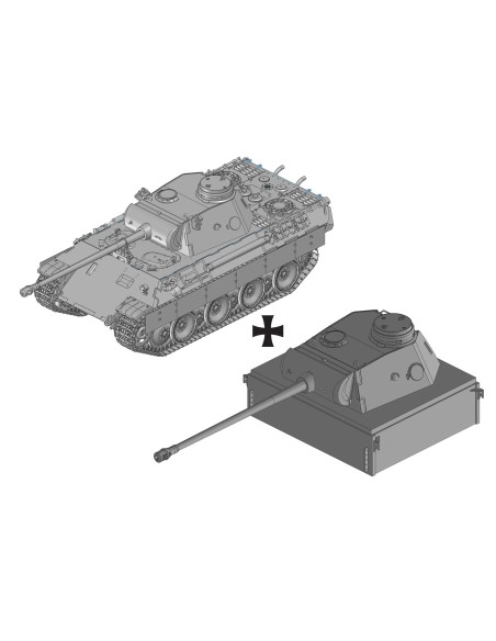 1:35 Panther Ausf.D mit Pantherturm