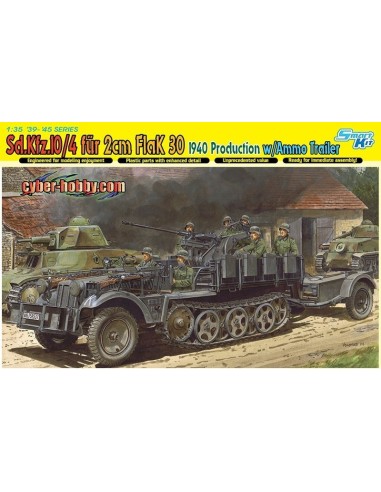 1:35 Sd.Kfz. 10/4 fur 2cm FlaK 30 1940 w/Ammo