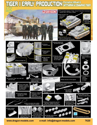 1:72 TIGER I EARLY PRODUCTION WITTMANBN'S COMMAND