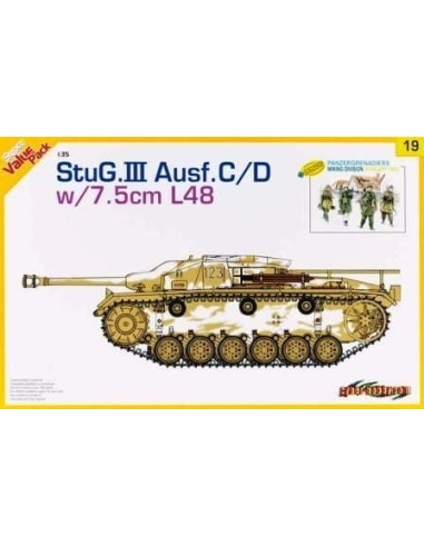 1:35 StuG III Ausf. C/D 7.5cm L48+Panzergreandier