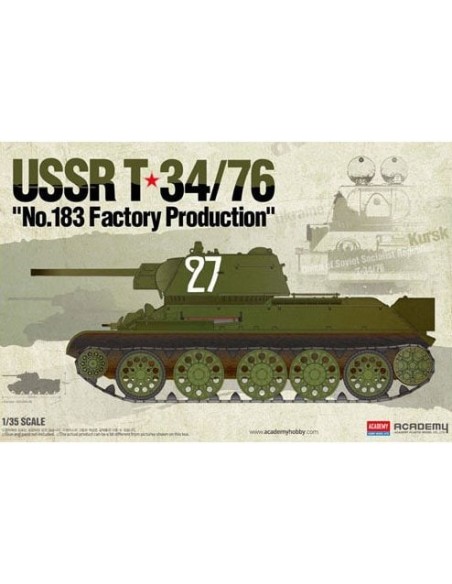 1:35 T-34/76 NO. 183 FACTORY PRODUCTION