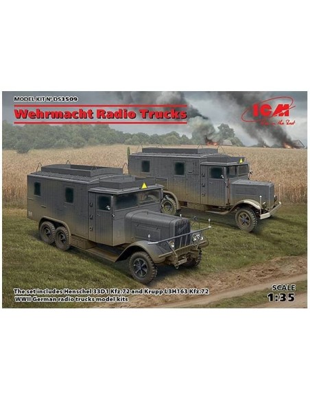 1:35 Wehrmacht Radio Trucks (Henschel 33D1 Kfz.72,