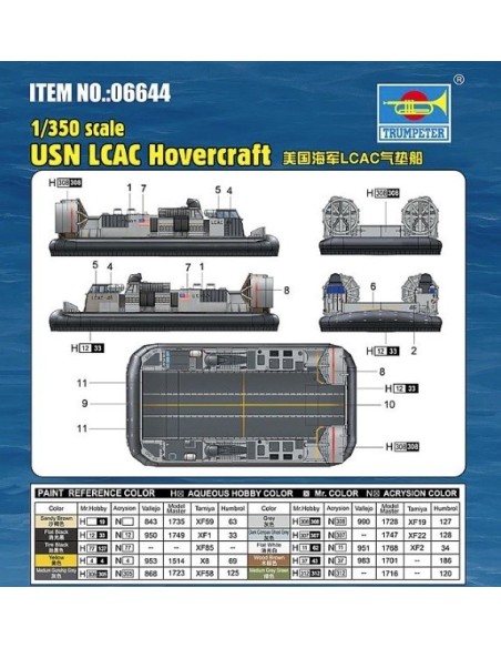 1:350 USN LCAC Hovercraft