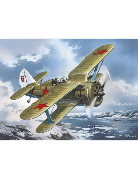 1:48 I-153 "CHAIKA" WWII Soviet Biplane Fighter