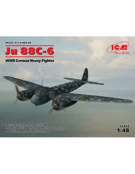 1:48 Ju 88C-6 WWII German Heavy Fighter