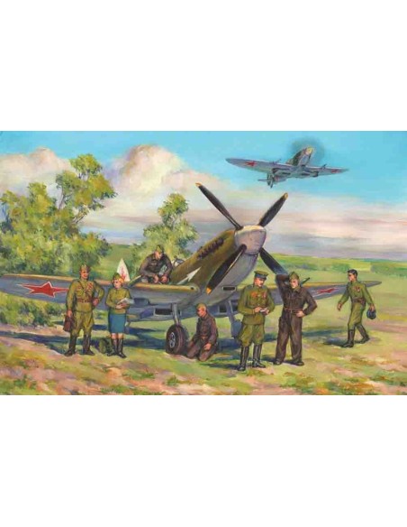 1:48 Spitfire LF.IXE with Soviet Pilots and