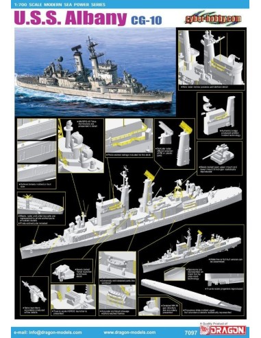 1:700 USS ALBANY CG-10