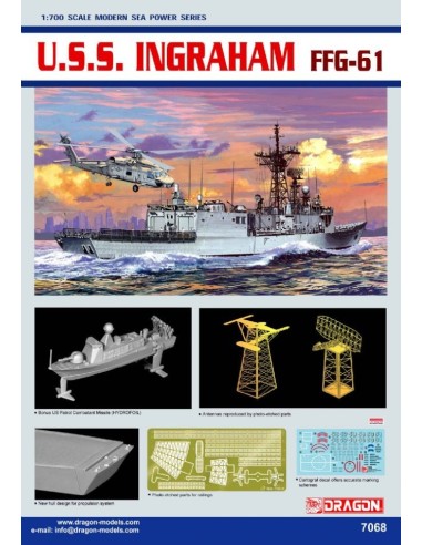 1:700 USS INGRAHAM FFG-61 (OLIVER HAZARD PERRY