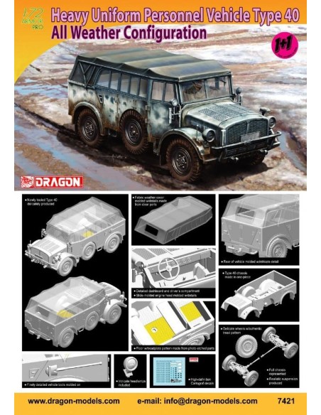 1:72 Heavy Uniform Personnel Vehicle Type40