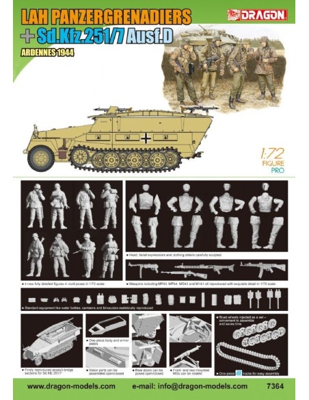 1:72 LAH Panzergrenadiers+Sd.Kfz.251/7 AusfD