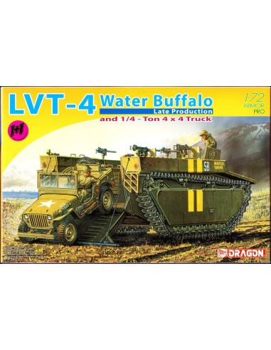 1:72 LVT-4 WaterBuffalo & 1/ Ton 4x4 Trucks