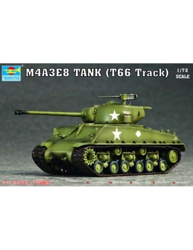 1:72 M4A3E8 Tank (T66 Track)