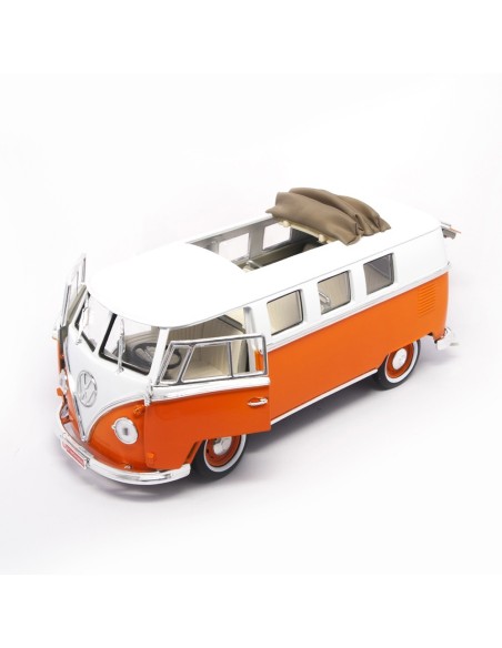 1:18 1962 VW Microbus Abierto Extensible Orange