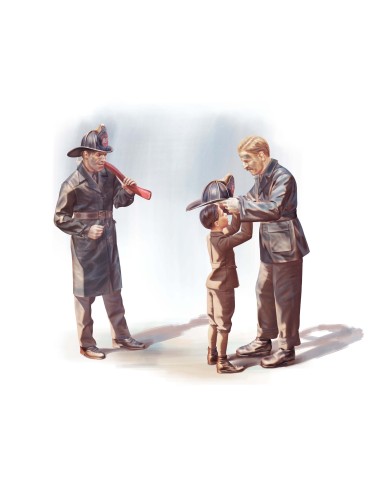 1:24 American Firemen (1910s) (3 figures)
